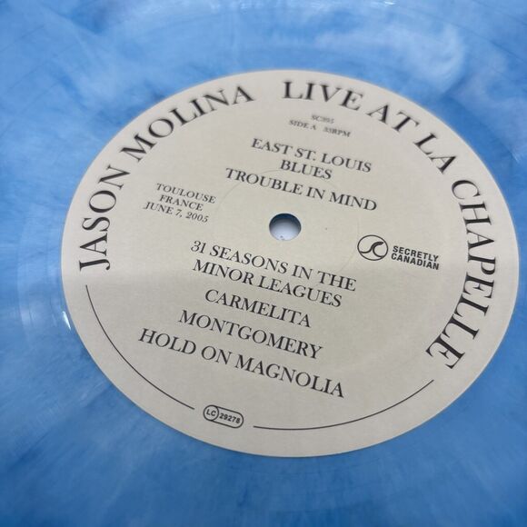 Jason Molina - Live At La Chapelle RARE Blue Dream Splash LP #129/450 Limited - Picture 3 of 12